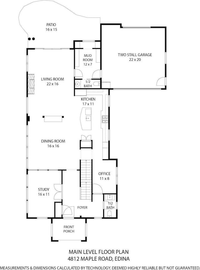 4812 Maple Rd, Edina, MN 55424 - property floor plan