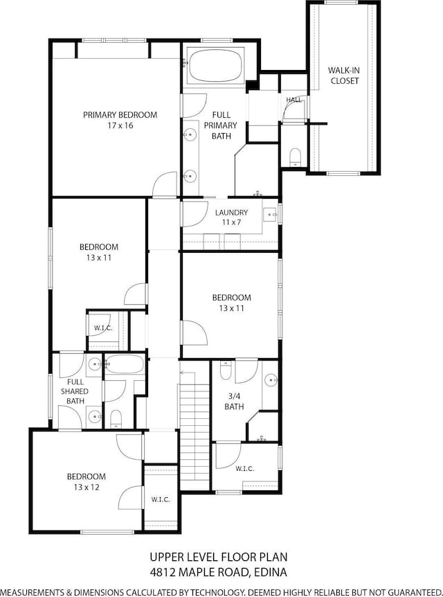 4812 Maple Rd, Edina, MN 55424 - room layout