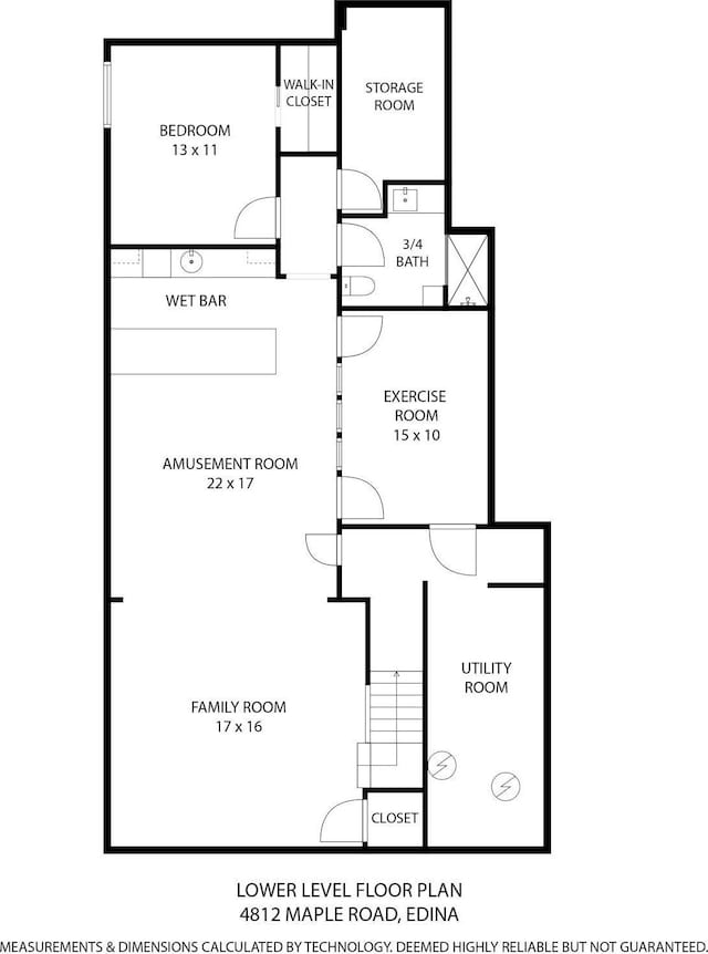 4812 Maple Rd, Edina, MN 55424 - property floor plan