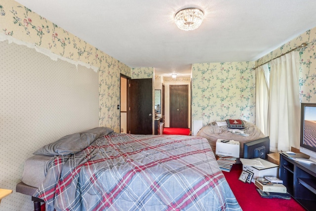 4810 Marystone Blvd NW, Andover, MN 55304 - bedroom featuring wallpapered walls and carpet
