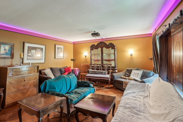 4810 Marystone Blvd NW, Andover, MN 55304 - living area with a textured ceiling