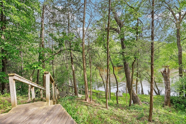 4810 Marystone Blvd NW, Andover, MN 55304 - wooden deck with a water view