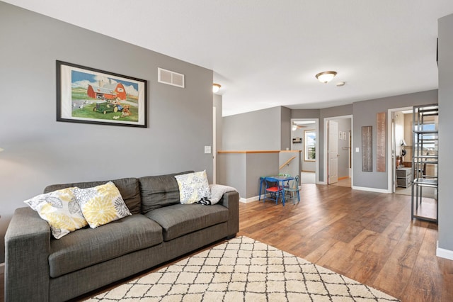 1810 Cherry Cir, Carver, MN 55315 - living room with wood finished floors and baseboards