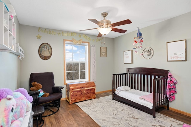 1810 Cherry Cir, Carver, MN 55315 - bedroom featuring wood finished floors and a ceiling fan
