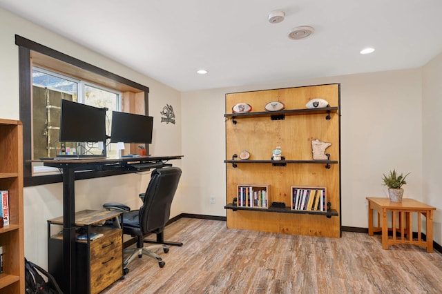 1810 Cherry Cir, Carver, MN 55315 - office space featuring wood finished floors and recessed lighting