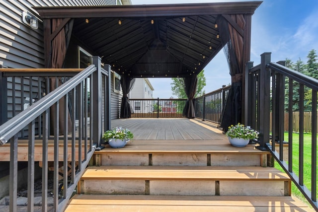 1810 Cherry Cir, Carver, MN 55315 - wooden terrace with a gazebo