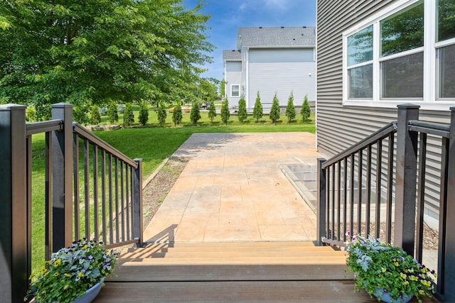 1810 Cherry Cir, Carver, MN 55315 - fenced backyard with a patio area