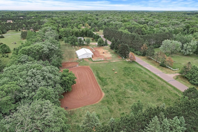 10160 344th St, North Branch, MN 55056 - aerial view of property's location with a forest