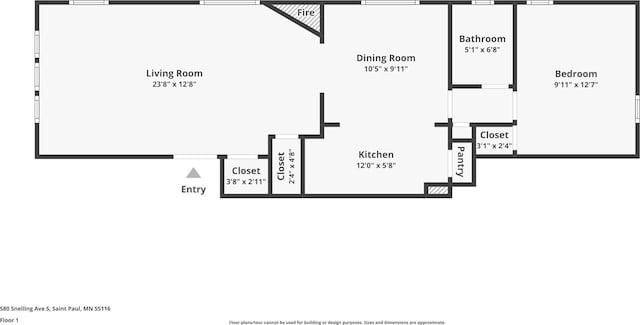 580 Snelling Ave S Unit 4, Saint Paul, MN 55116 - view of layout