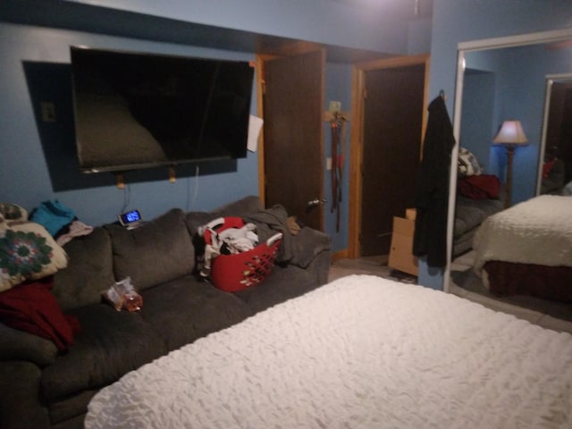 bedroom with carpet floors