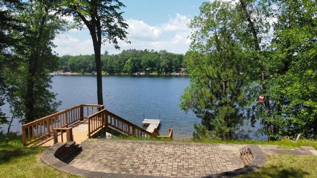 33853 Sand Rd, Sturgeon Lake, MN 55783 - dock area featuring a water view