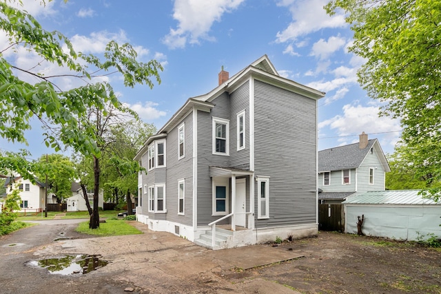 2807 17th Ave S, Minneapolis, MN 55407 - back of property with a chimney