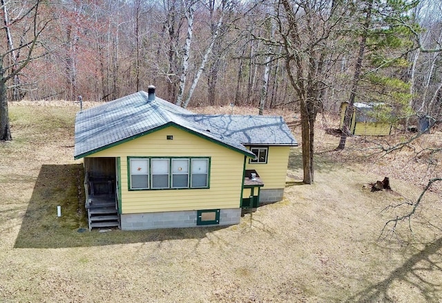 357 Glenmar Dr NE, Longville, MN 56655 - view of property exterior with entry steps