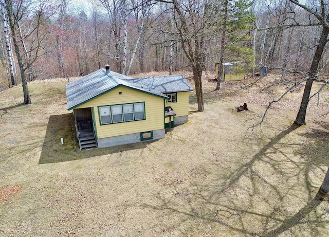 357 Glenmar Dr NE, Longville, MN 56655 - view of property exterior featuring entry steps