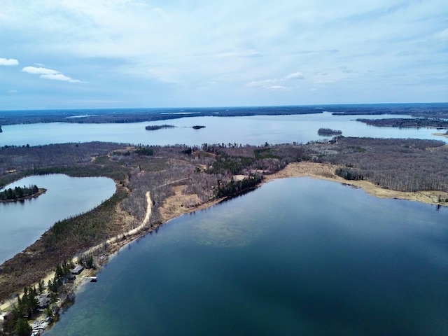 357 Glenmar Dr NE, Longville, MN 56655 - bird's eye view with a water view