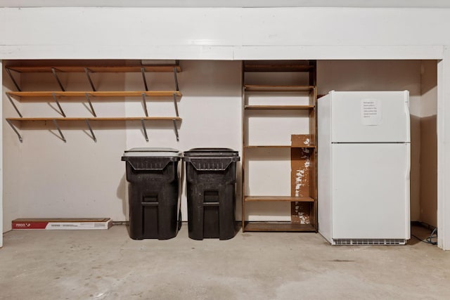 1513 Creek Meadows Dr NW, Coon Rapids, MN 55433 - basement with freestanding refrigerator