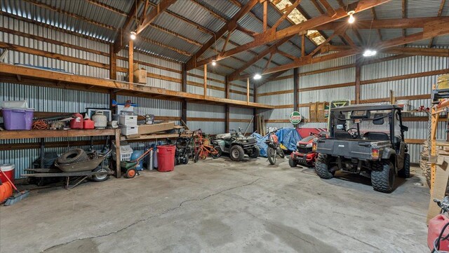 19593 Minnesota Highway 22, Greenleaf Twp, MN 55355 - garage with metal wall