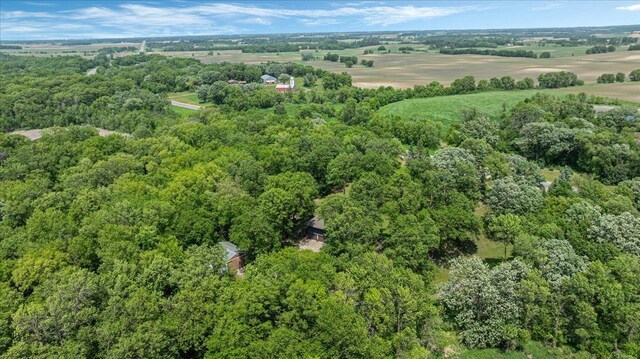 19593 Minnesota Highway 22, Greenleaf Twp, MN 55355 - aerial view of property and surrounding area featuring a forest