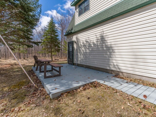 10823 Bollenbacher Rd, Garrison Twp, MN 56401 - view of patio with a wooden deck
