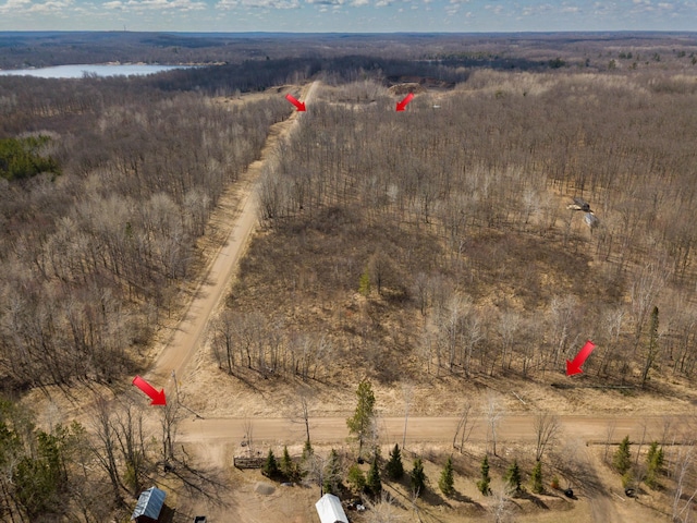 10823 Bollenbacher Rd, Garrison Twp, MN 56401 - aerial view featuring a view of trees