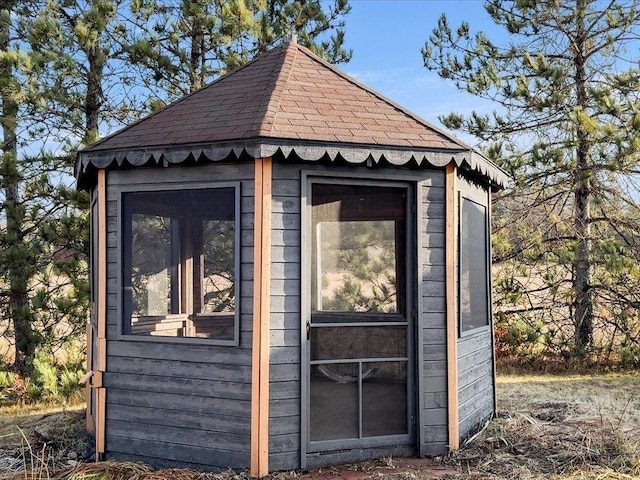 view of outbuilding with an outdoor structure
