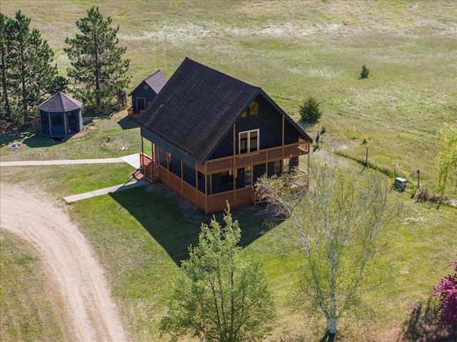 aerial view of property and surrounding area