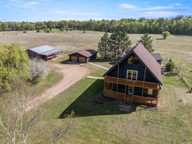 14122 13th Ave SW, Sylvan Twp, MN 56473 - aerial view of sparsely populated area with a tree filled landscape