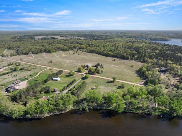 14122 13th Ave SW, Sylvan Twp, MN 56473 - view of property location with a forest, a nearby body of water, and rural landscape