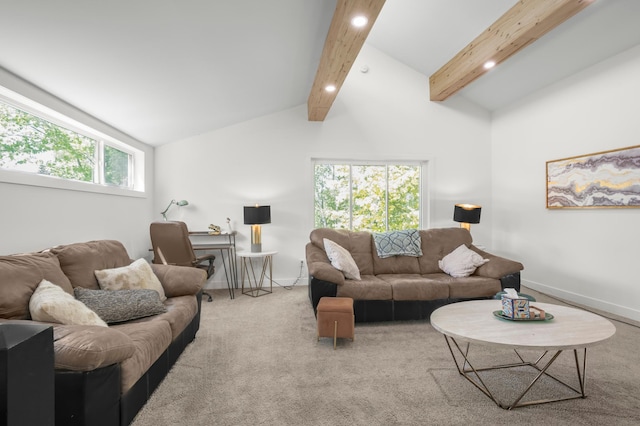 613 Cromwell Ave, Saint Paul, MN 55104 - carpeted living area with recessed lighting and baseboards