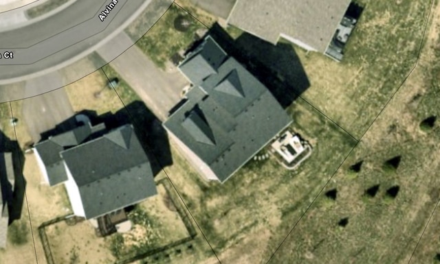 aerial view of property's location