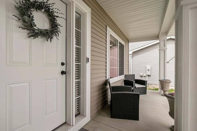 exterior space with a porch