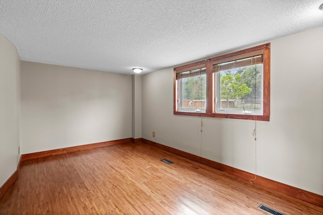 28008 Lake Diann Rd, Baldwin Twp, MN 55398 - empty room featuring a textured ceiling and light wood-type flooring