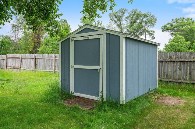 28008 Lake Diann Rd, Baldwin Twp, MN 55398 - view of shed with a fenced backyard