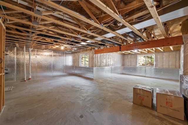 view of basement