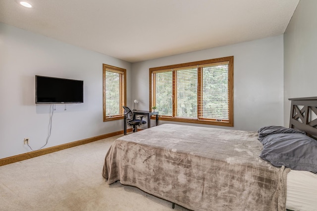 17 Lake Ct, North Oaks, MN 55127 - bedroom with light carpet and recessed lighting