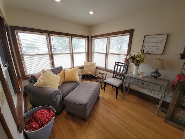 320 State St Unit A, Dresser, WI 54009 - sitting room with light wood-style flooring and recessed lighting