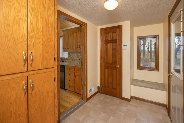 34126 County 115, Canton Twp, MN 55939 - corridor with a textured ceiling and baseboards