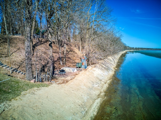 23660 Cap Endres Rd NE, Cass Lake, MN 56633 - view of pool with a water view