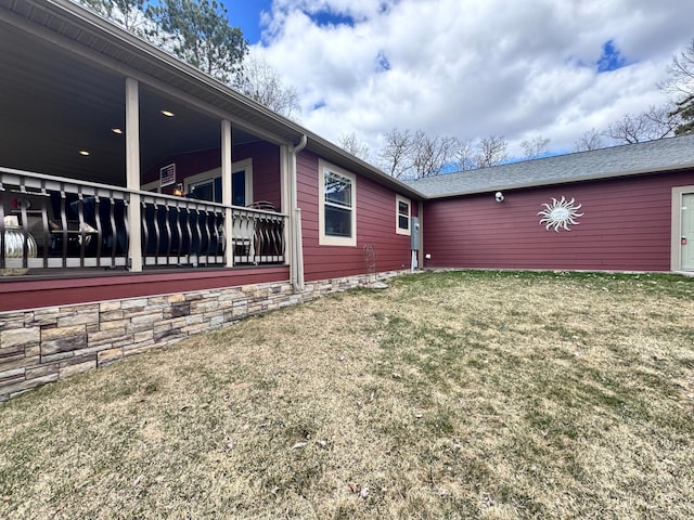 23660 Cap Endres Rd NE, Cass Lake, MN 56633 - view of side of home featuring a lawn