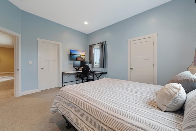 6570 Chester Ave, Webster Twp, MN 55057 - bedroom with baseboards, recessed lighting, and light carpet
