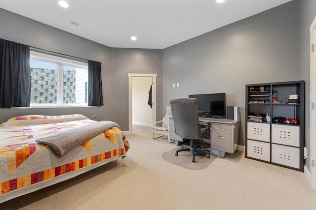 6570 Chester Ave, Webster Twp, MN 55057 - bedroom featuring recessed lighting, baseboards, and light carpet