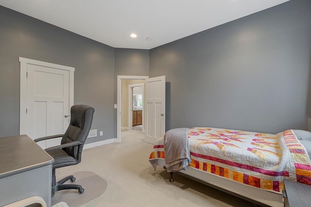 6570 Chester Ave, Webster Twp, MN 55057 - bedroom with baseboards, carpet flooring, and recessed lighting