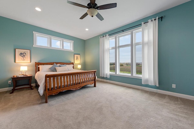 6570 Chester Ave, Webster Twp, MN 55057 - bedroom with baseboards, carpet flooring, and recessed lighting