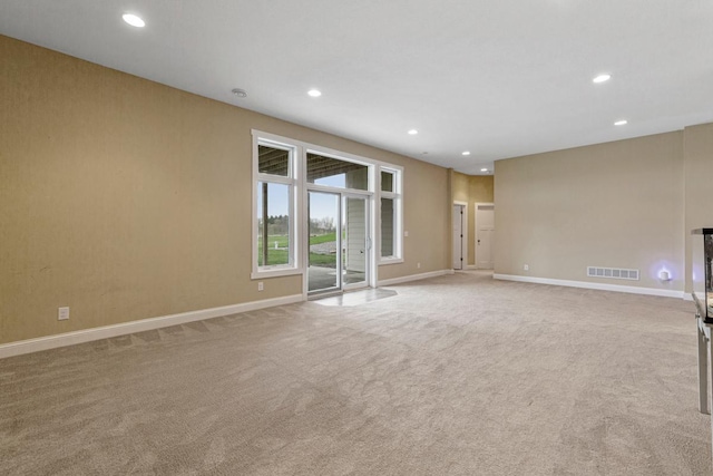 6570 Chester Ave, Webster Twp, MN 55057 - unfurnished room with recessed lighting, light colored carpet, visible vents, and baseboards