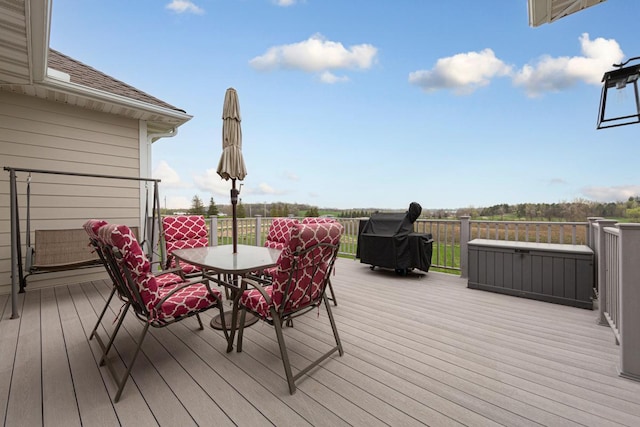 6570 Chester Ave, Webster Twp, MN 55057 - deck featuring grilling area and outdoor dining space