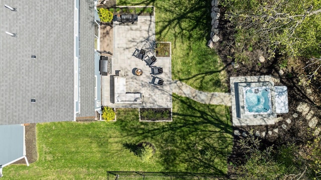 birds eye view of property