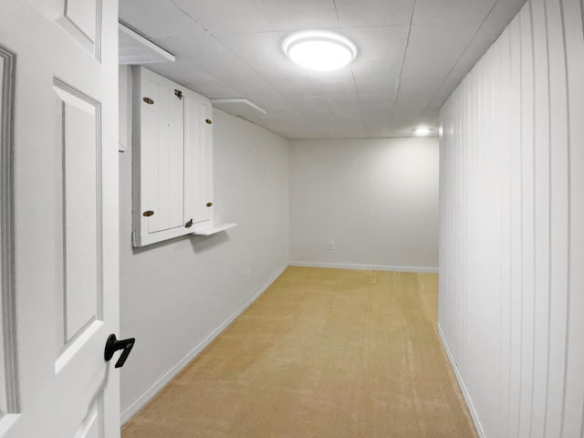 11601 Wren St NW, Coon Rapids, MN 55433 - finished basement featuring light colored carpet and baseboards