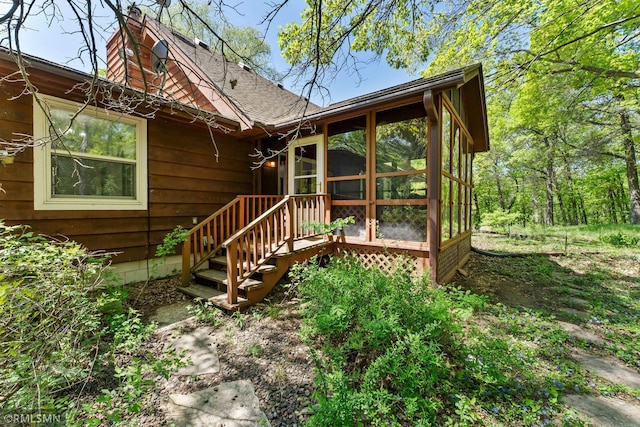 19405 Parkview Ave N, Scandia, MN 55073 - deck featuring a sunroom