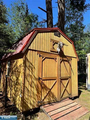 view of shed