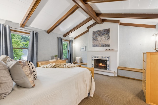 15325 Holdridge Dr E, Minnetonka, MN 55391 - bedroom with carpet floors and a warm lit fireplace